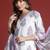 Floral Printed Sequinned V-Neck Pure Cotton Kurta with Trousers & Dupatta