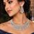 Luxury CZ Bridal Necklace Earrings Set, Statement Crystal Chandelier Jewelry
