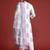 Floral Printed Sequinned V-Neck Pure Cotton Kurta with Trousers & Dupatta