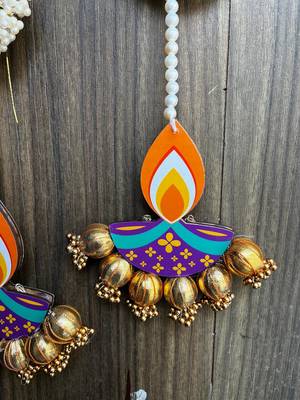 handmade decorative door hanging for pooja room pack of 2 2
