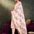 Floral Embroidered Thread Work Straight Kurta With Trousers And Dupatta
