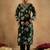 Floral Printed V-Neck Pure Cotton Straight Kurta With Trouser & Dupatta