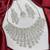 Luxury CZ Bridal Choker Necklace Set, Indian Wedding Jewelry, Crystal Earrings Maang Tikka