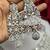 Luxury CZ Bridal Choker Necklace Set, Indian Wedding Jewelry, Crystal Earrings Maang Tikka
