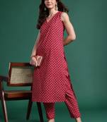 Floral Printed Regular Pure Cotton Kurta with Trousers