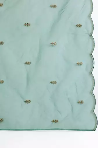 Ethnic Motifs Embroidered Gotta Patti Kurta with Trousers & Dupatta