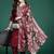 Women Floral Embroidered Thread Work Kurta With Trousers & Dupatta