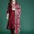 Women Floral Embroidered Thread Work Kurta With Trousers & Dupatta