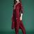 Women Floral Embroidered Thread Work Kurta With Trousers & Dupatta