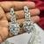 Crystal Leaf Statement Necklace Earrings Set – CZ Bridal Jewelry, Rhinestone Wedding Party Necklace