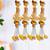 handmade om pom-pom door hanging for home decor pack of 4