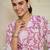 Floral Printed V Neck Pure Cotton A-Line Kurta with Trousers