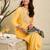 Floral Embroidered Mirror Work Pure Cotton A-Line Kurta With Trousers & Dupatta