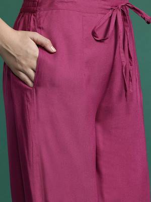 Ethnic Motifs Embroidered Thread Work Kurta with Salwar & With Dupatta 4
