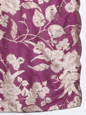 Ethnic Motifs Embroidered Thread Work Kurta with Salwar & With Dupatta 5