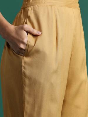 Bandhani Printed Thread Work Kurta with Trousers & With Dupatta 4