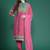 Ethnic Motifs Embroidered Panelled Mirror Work Kurta With Trousers & Dupatta