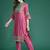 Ethnic Motifs Embroidered Panelled Mirror Work Kurta With Trousers & Dupatta