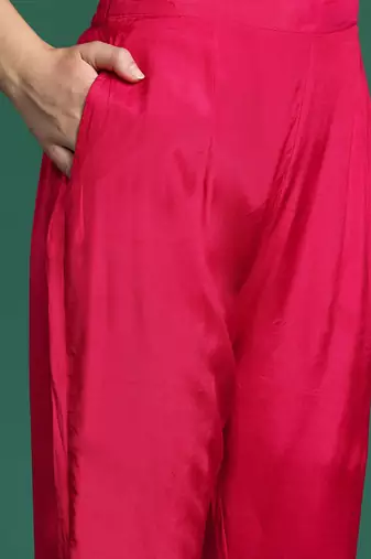 Women Floral Embroidered Kurta With Trousers & Dupatta