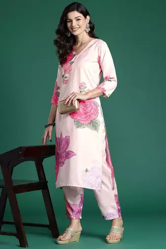 Floral Printed Kurta with Trousers