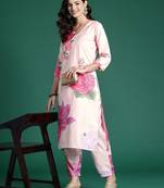 Floral Printed Kurta with Trousers