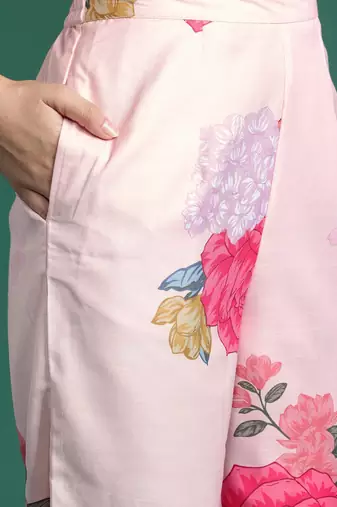 Floral Printed Kurta with Trousers