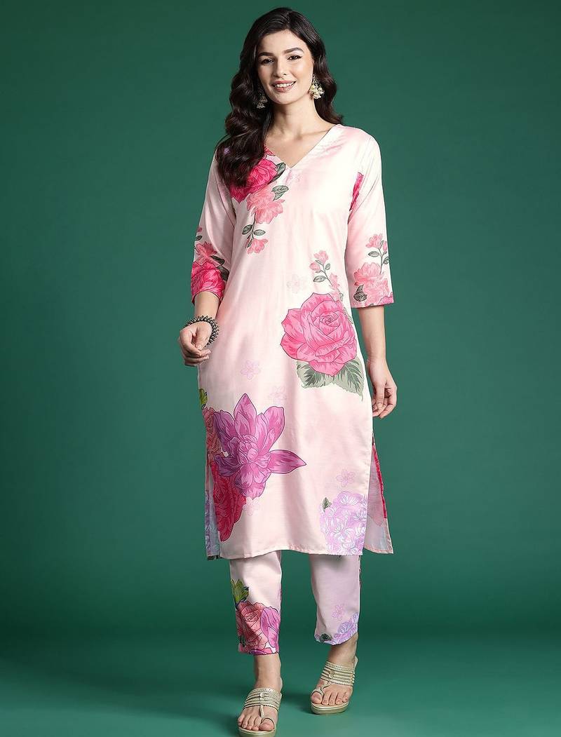 Floral Printed Kurta with Trousers