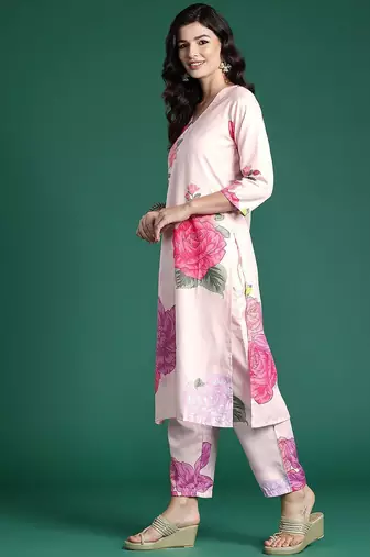 Floral Printed Kurta with Trousers
