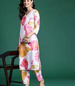 Floral Printed Kurta with Trousers