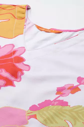 Floral Printed Kurta with Trousers