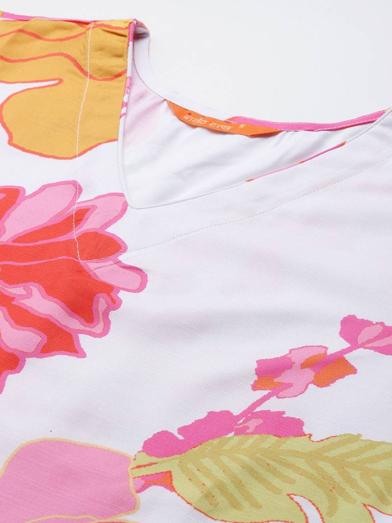 Floral Printed Kurta with Trousers