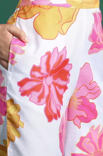 Floral Printed Kurta with Trousers