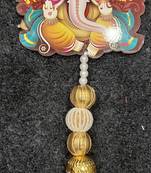 wooden ganesh design wall hanging for home decor pack of 2