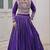 Purple Roman Chaniya Choli - Free Size 