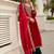 Women Ethnic Motifs Embroidered Regular Sequinned Velvet Kurta with Trousers & With Dupatta
