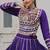 Purple Roman Chaniya Choli - Free Size 