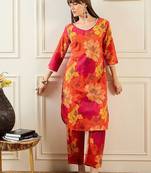 Women Orange Kurta Sets