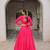 Rani Pink Roman Chaniya Choli - Free Size 