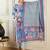 Floral Printed V-Neck Pure Cotton Straight Kurta With Trousers & Dupatta