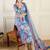 Floral Printed V-Neck Pure Cotton Straight Kurta With Trousers & Dupatta