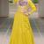 Parrot Green Roman Attractive Chaniya Choli (Free Size Stitched)