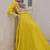 Parrot Green Roman Attractive Chaniya Choli (Free Size Stitched)
