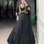 Black Pure Rayon Chaniya Choli With Koti - Free Size 