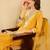 Women Embroidered Regular Thread Work Kurta with Trousers & With Dupatta