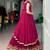 Rani Pink Fancy Fabric Chaniya Choli With Long Koti - Free Size 