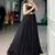 Black Feather-Light Flow Fabric Chaniya Choli With Long Fancy Jacket - Free Size 