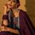 Burgundy Floral Embroidered Sequinned Dobby Weave Kurta with Trousers & Dupatta