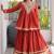 Rust Kora Cotton Chaniya Choli (Free Size Stitched)