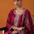 Ethnic Motifs Embroidered Thread Work Straight Kurta With Trousers & Dupatta