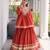 Rust Kora Cotton Chaniya Choli (Free Size Stitched)